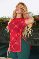 Blusa Fitness Comprimento Alongado Estampa 03
