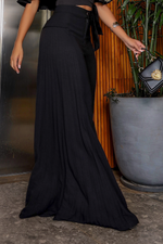 Pantalona Plissada Preta