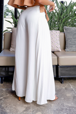 Pantalona Plissada Off White