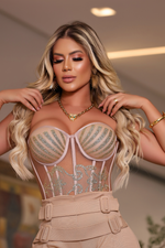 Corsett Glitter Dourado