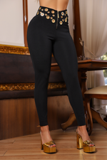 Calça  Pingente Preta