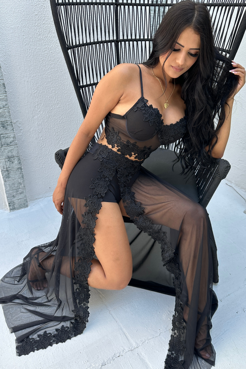 Conjunto Guipir Todo Preto