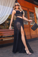 Pantalona + Short No Arrastao Barrado