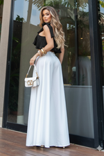 Croped Plissado Preto