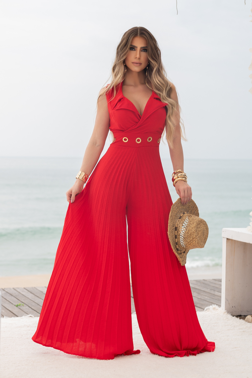 Macacão Georgia Vermelho