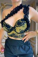 Top Croped 0/23 Dourado