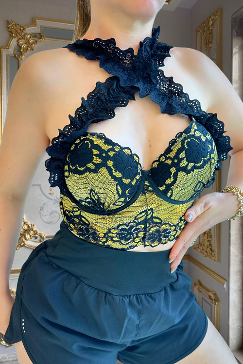 Top Croped 0/23 Dourado