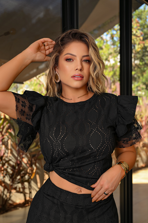 T-Shirt Lese Preta