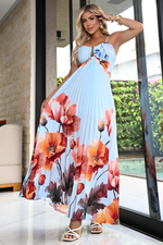 Vestido Estampado Plissado 01