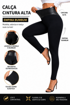 Calça Feminina Cintura  Alta  Zero Transparência