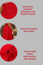 Pantalona Plissada Vermelha