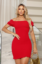 Vestido Lastex M.C Vermelho