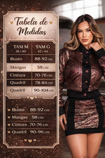 Conjunto Completo Jaqueta Forrada + Saia Montaria 01